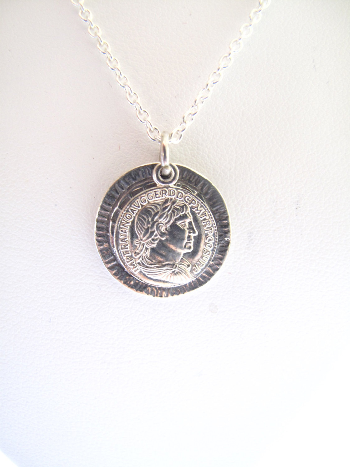 Sterling Silver Coins Pendant Necklace on Luulla